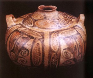 aguada-cantaro con felino